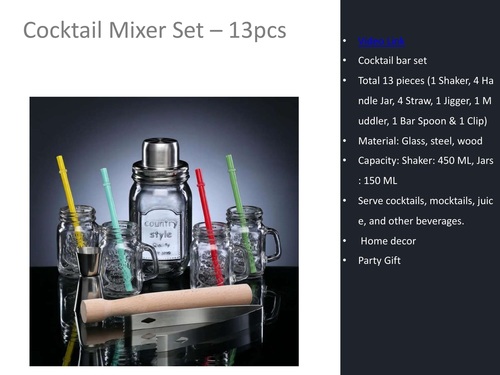 Cocktail Mixer Set - 13 Pcs