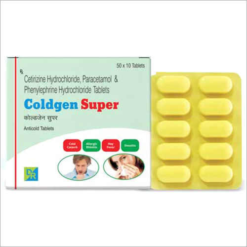 Cetirizine Hydrochloride  Paracetamol And Phenylephrine Hydrochloride Tablets