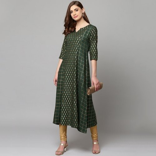 Stylish Ladies Green Kurti set