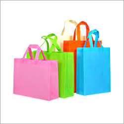 Non Woven Shopping Bag - Multicolored Plain Design, Loop Handle Style for Easy Carrying