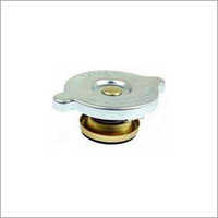 Standard Size Radiator Cap - Color: Silver With Brass Accents