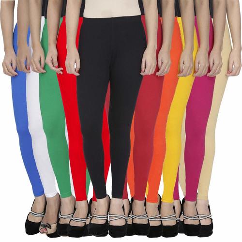 Women Stylish Cotton Lycra Ankle Length Leggings Combo Of 2