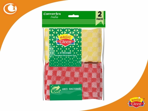 Bamboo Scourer Pad Xtreame - Pack of 2 - Magic Cleen