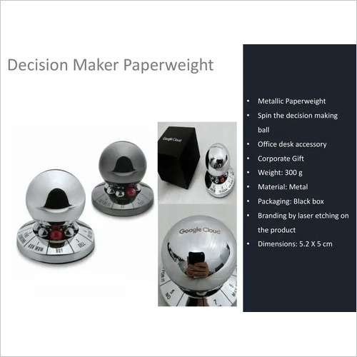 Decision Maker Spinner Metallic For Office Desk