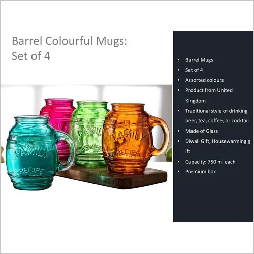 Barrel Colorful Mugs