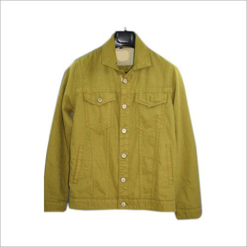 Green Mens Denim Jacket