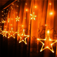 Star Pixel Curtain Lights WW