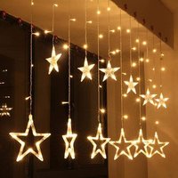 Star Pixel Curtain Lights WW