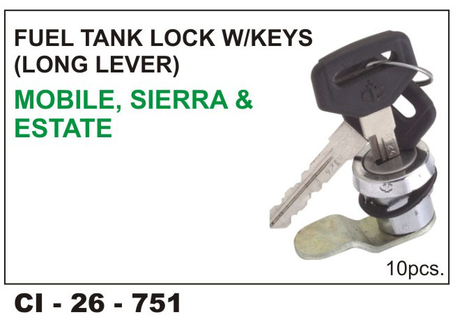 Fuel Tank Lock w/keys(Long Lever) MOBILE,SIERA & ESTATE