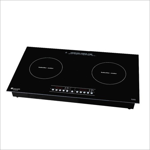 Double Burner Glass Induction Plate