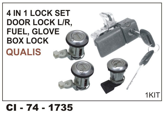 4 in 1 Lock set Door Lock L/R, Fuel, Glove Box Lock