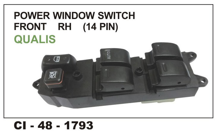 Power window switch front R/H (14 pin) QUALIS