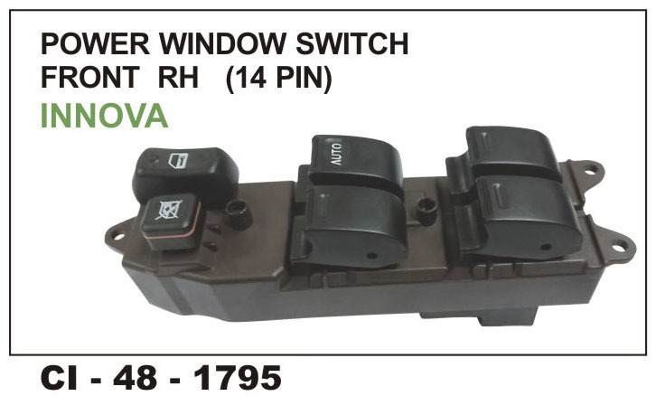 Power window switch front R/H (14 pin) INNOVA