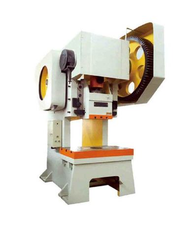 JD21-400 Open Stationary Crank Press - Integral Cast Iron Body, 4000 KN Nominal Pressure, White, Automatic Operation, CNC Technology, 1-Year Warranty