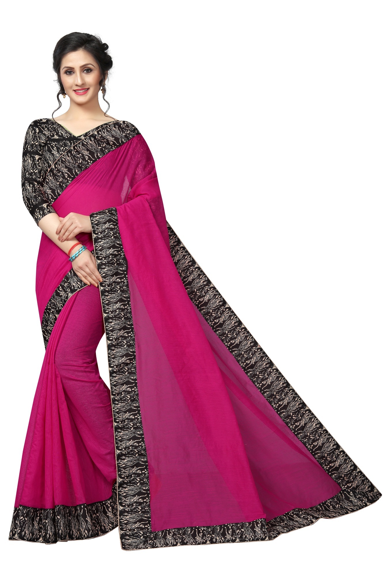 NEW CHANDHERI EMBROIDERI SAREE