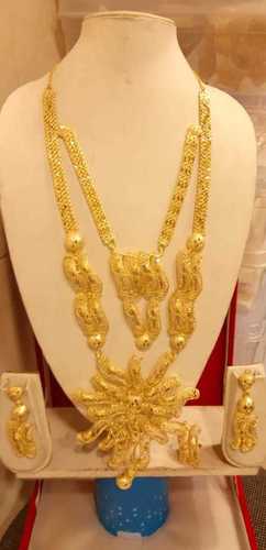 Gold Imitation Jewel Necklace Sets