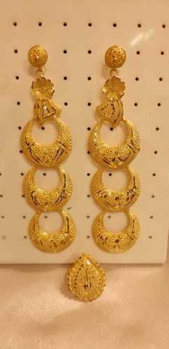 Traditional wear Golden Earrings Traditional wear Golden Earrings