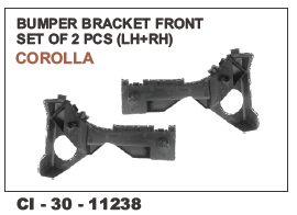 Bumper Bracket Front set of 2 pcs LH+RH COROLLA
