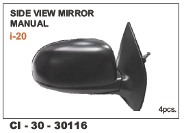 side view mirror Manual i20