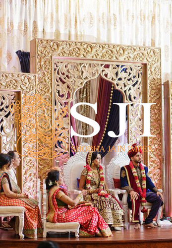 Golden Jali Foldable Panel