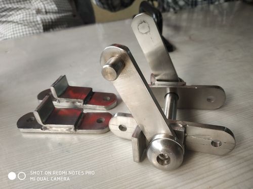 Silver Lavatory Door Latch