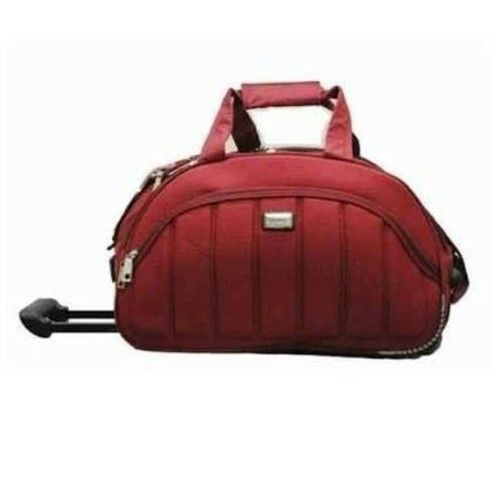 Cotton Fabric Duffle Trolly Bag