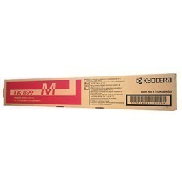 Kyocera TK-899M Toner Cartridge - Laser, Up to 6,000 Pages, Magenta | Compatible With FSC8020MFP, FSC8025MFP, FSC8520MFP, FSC8525MFP