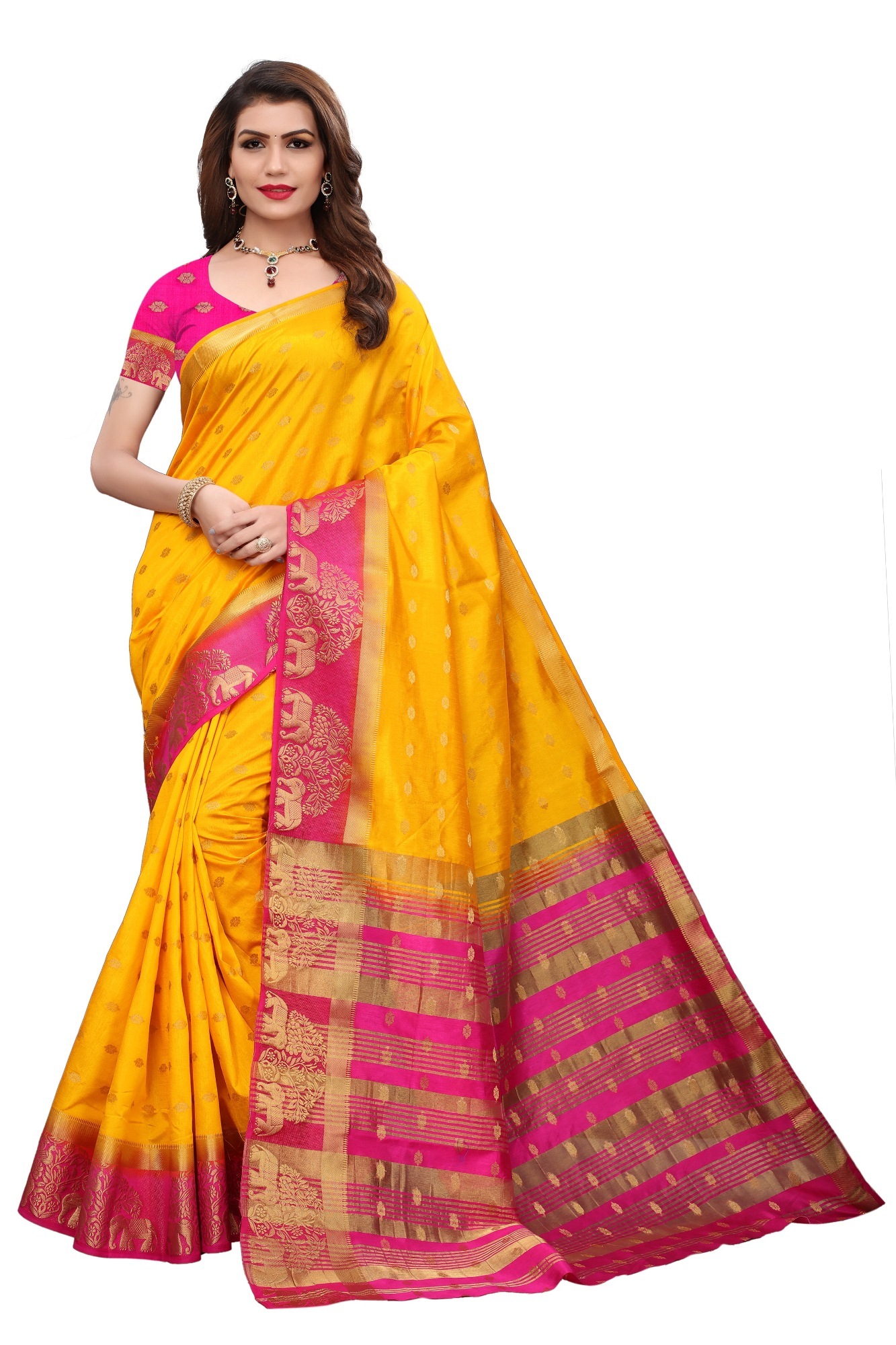 New Kanjivaram Fancy Saree