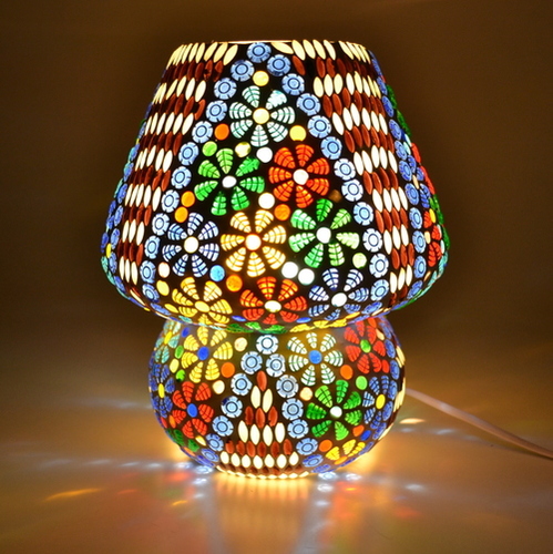 Mosaic Table Lamp for Exquisite Illumination, LED
