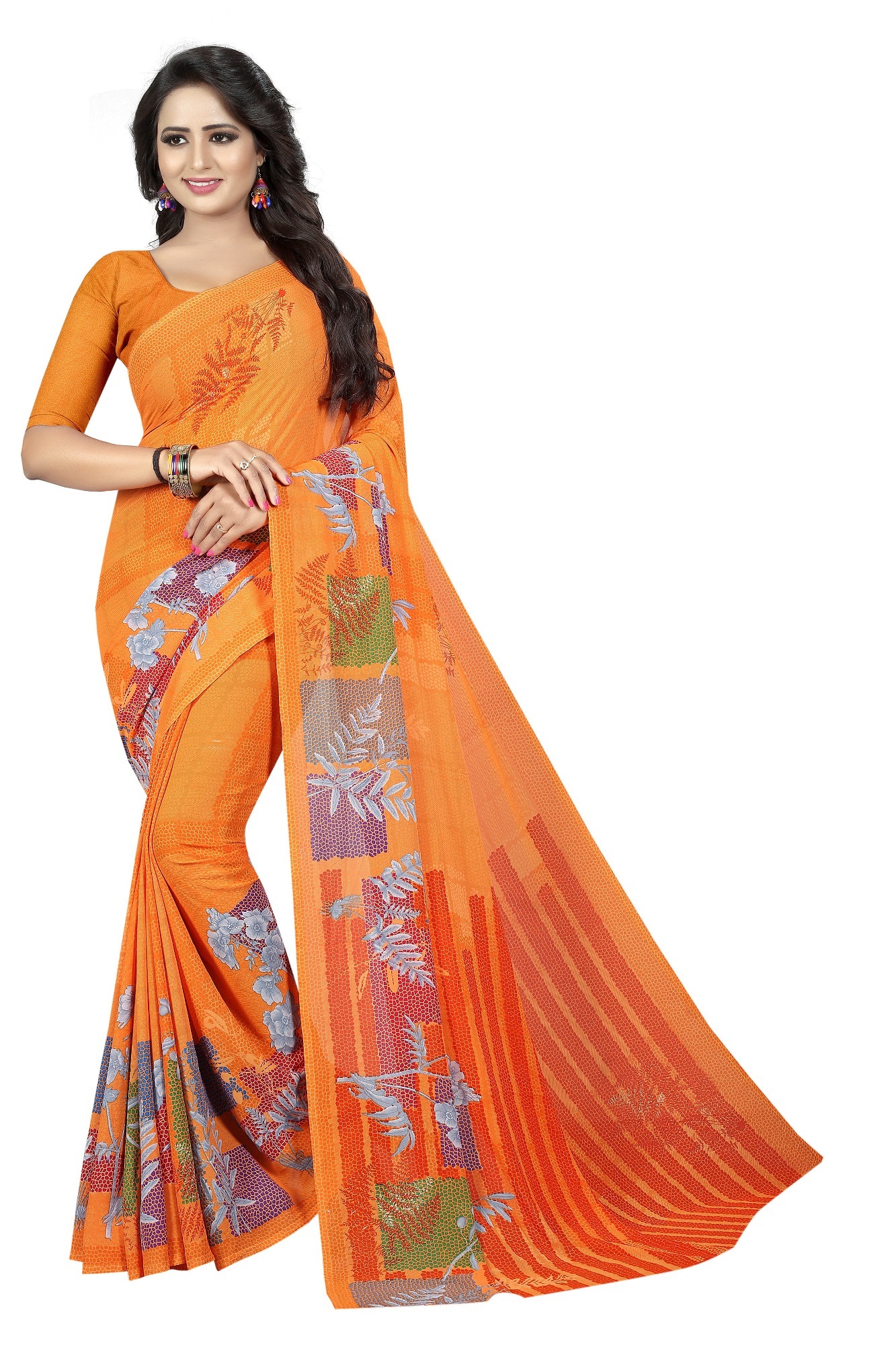 Fancy kimaya georgette saree