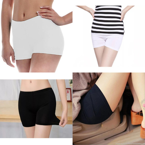 Black White Underdress Shorts