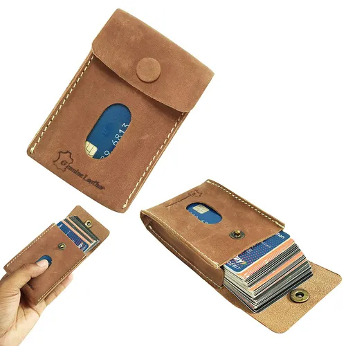 Multi Leather Visiting Card Case