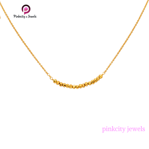Round Natural Pyrite 925 Silver Necklace