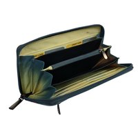New Leather Hand Painted Zipper Wallet For Women