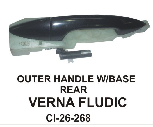 Outer Handle w/base Rear VERNA FLUDIC