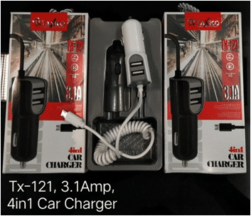 TX-121  3.1Amp CAR CHARGER