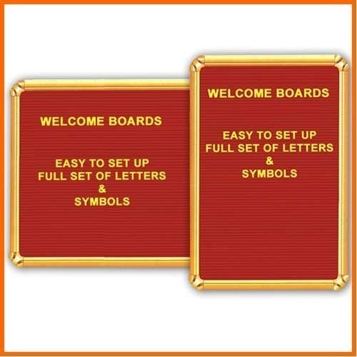 Golden Letters For Welcome Board