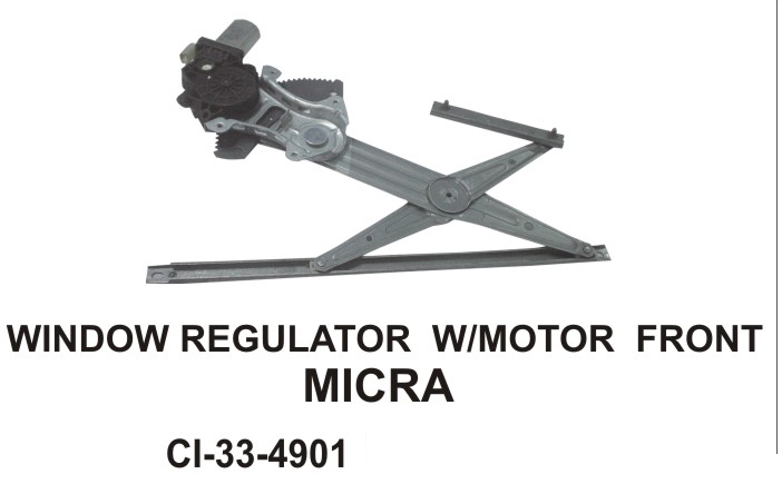 window Regulator w/motor Front MICRA