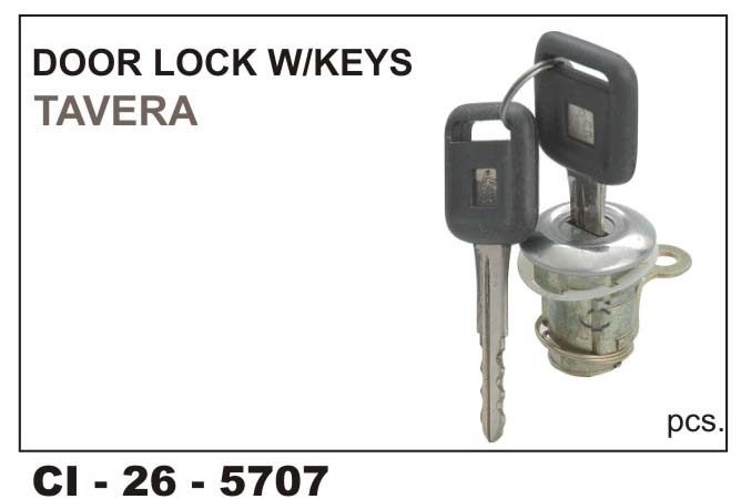 Door Lock w/keys TAVERA