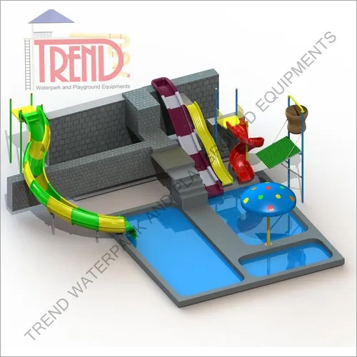 Combination of water slides