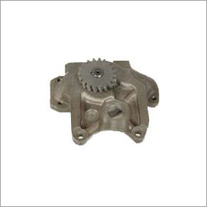Massey Ferguson Tractor Light Weight OIL PUMP - Cast Iron, Standard Size, Metallic Grey Color, Polished Surface Finish | Bolt Mounted, Oil-Based Lubrication