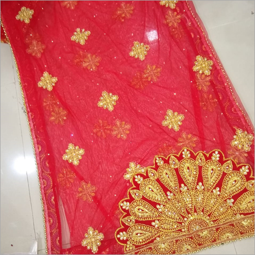 Heavy Embroidered Bridal Dupatta