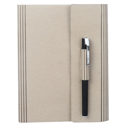 Light Weight A5 Pu Color Changer Fold With Pen - 200 Pages