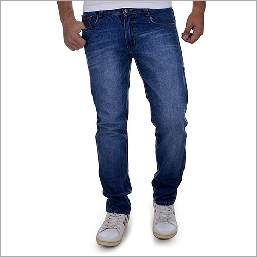 Blue Plain Denim Jeans