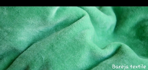 Viscose Velvet - 58" Width, 300gsm Weight, 2mm Pile Height | Oeko-Tex Certified, Usage: Apparel, Upholstery, Home Decor, Green Color