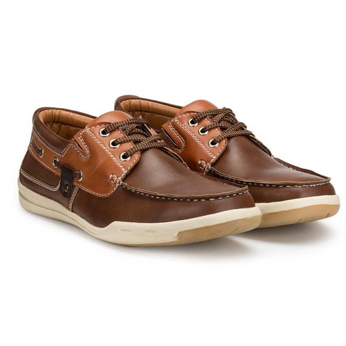 Brown Mens Designer Casual Derby Shoes