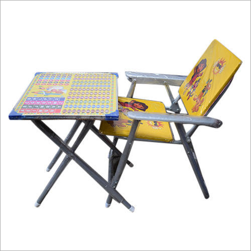 Multicolor Tape Frame Table And Chair Set