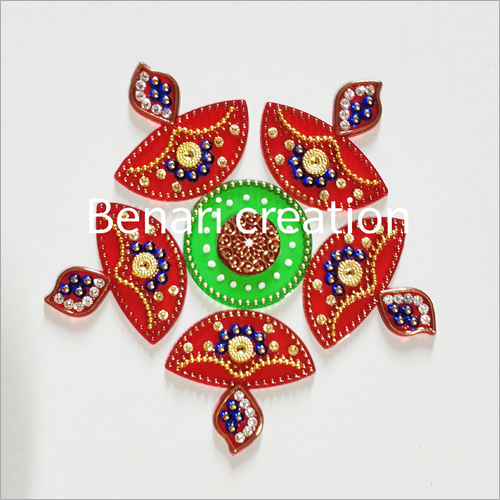 Availabe In Multicolor Handmade Acrylic Rangoli