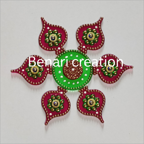 Availabe In Multicolor Diwali Decoration Acrylic Rangoli