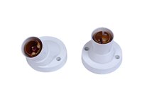 Lamp Holder Plastic Lamp Holder - Durable Thermoplastic, Lightweight & Shockproof Design | Ideal For Led & Filament Bulbs, Easy Wall Mounting